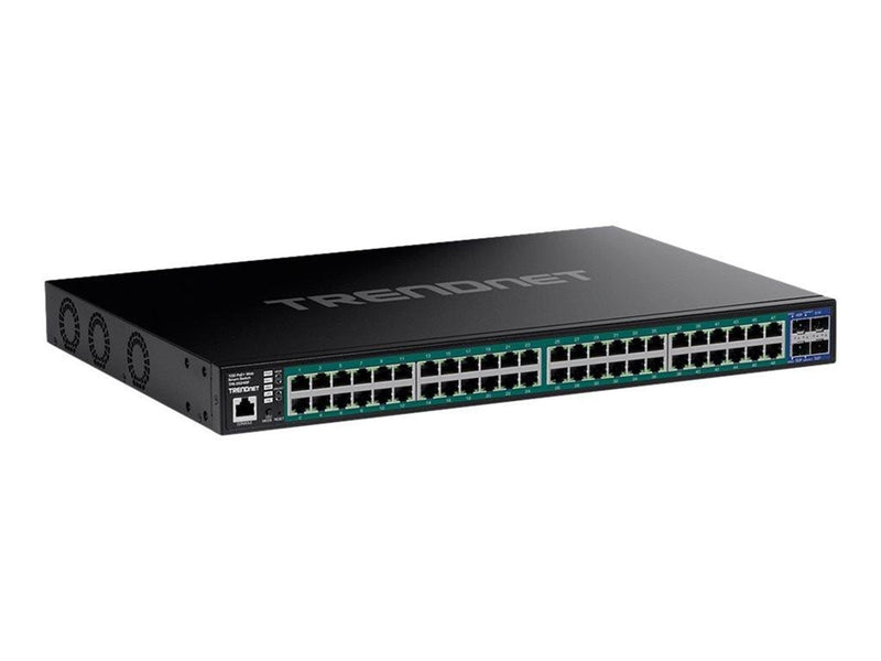 TRENDnet TPE-3524SF - switch - 52-port web - 52 ports - smart - rack-mountable - TAA Compliant