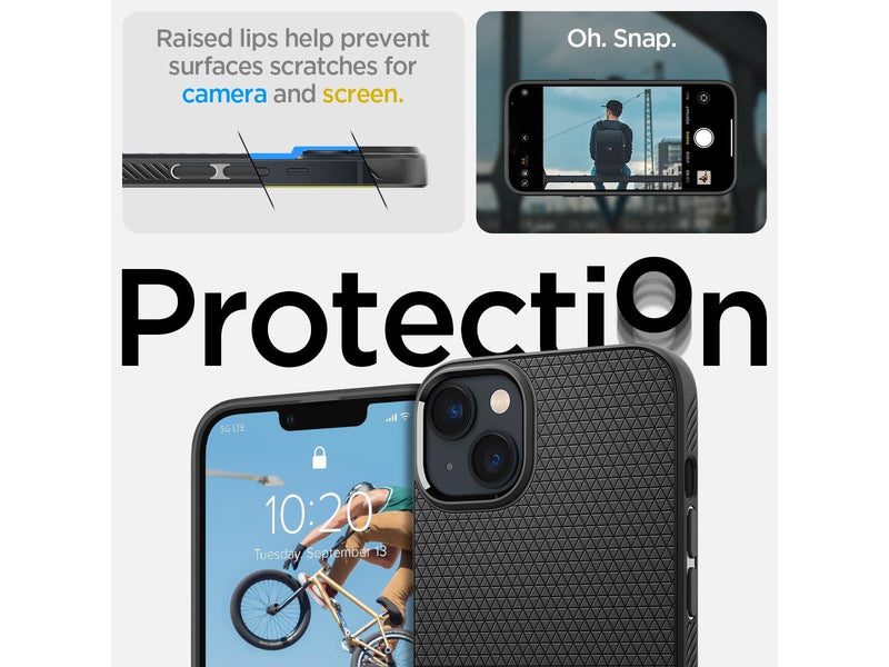Spigen Liquid Air - matte black - iPhone 14
