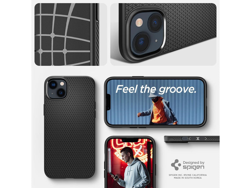 Spigen Liquid Air - matte black - iPhone 14
