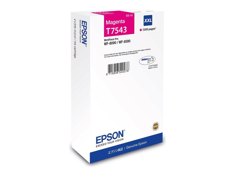 Epson T7543 - XXL size - magenta - original - ink cartridge - Tintenpatrone Magenta