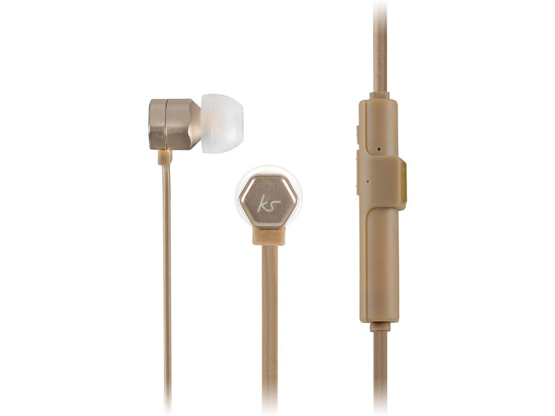 KitSound Headphone Hive Gold In-Ear Wireless Mic