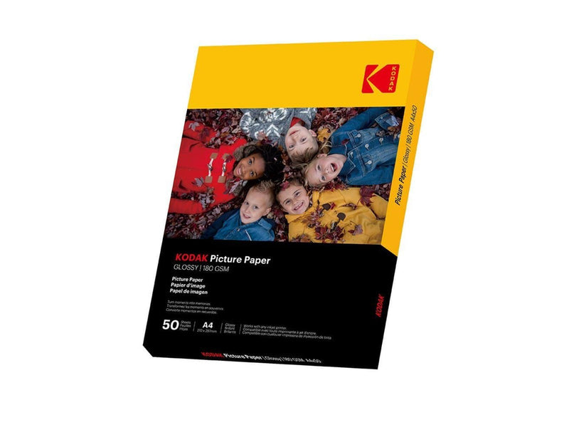 KODAK 21x29.7cm Glossy Photo Paper 180/m² 50 Sheets