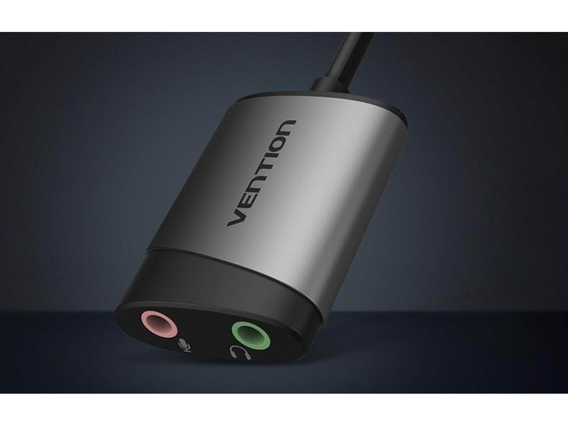 Vention External USB Sound Card 3.5mm 0.15m (gray)