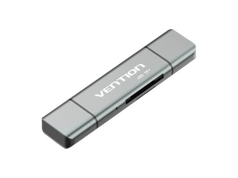 Vention SD and microSD Card Reader with USB-A/microUSB and USB-C