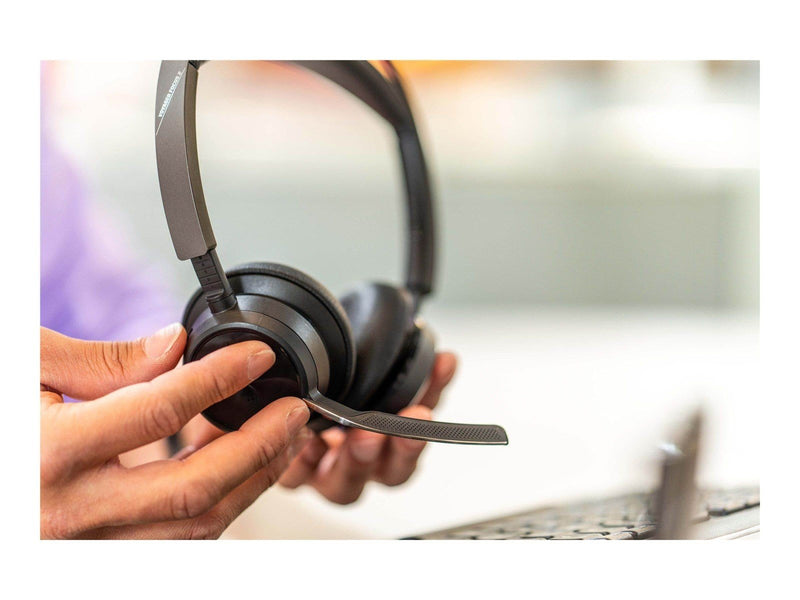 Poly Voyager Focus 2 | On Ear Wireless headset | Microphone | Active noisereduction