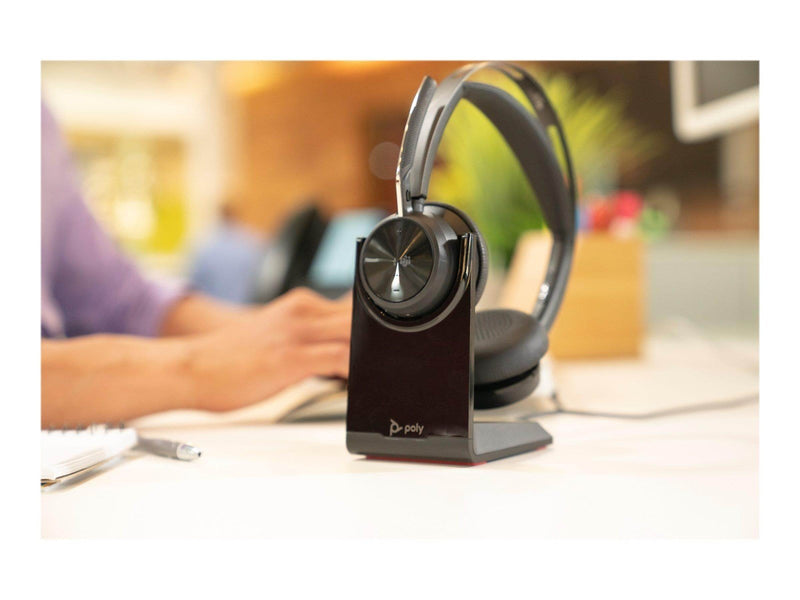 Poly Voyager Focus 2 USB-C Headset with charge stand