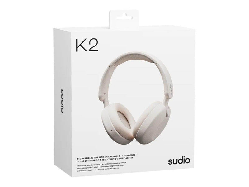 Sudio Headphone K2 Wireless ANC Over-Ear White
