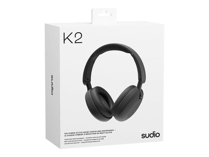 Sudio Headphone K2 Wireless ANC Over-Ear Black