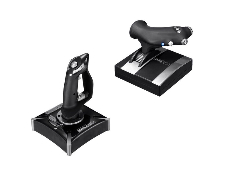 MAXX TECH Pro Flight Combo - Wired Joystick - Sony PlayStation 4