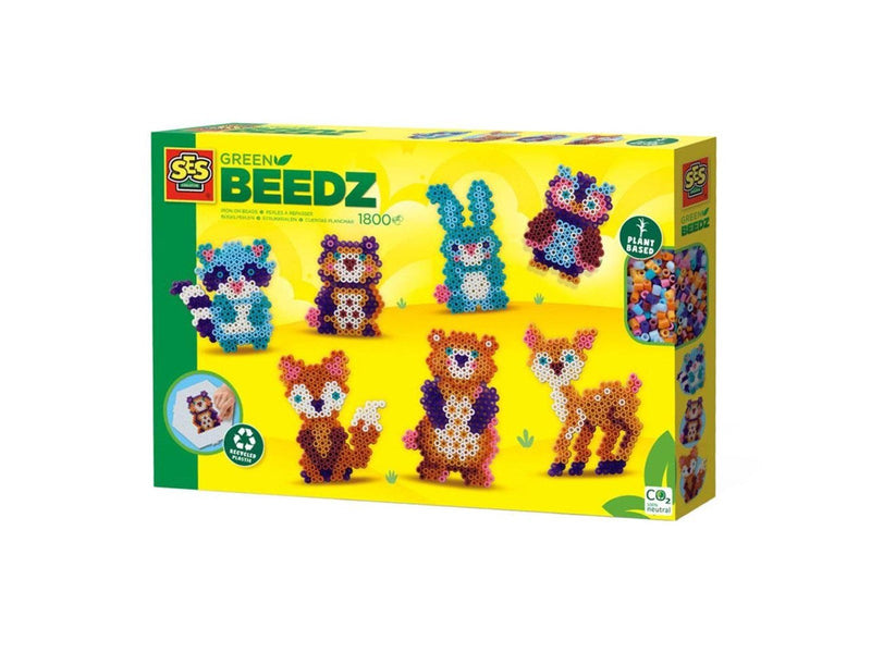 Green Beedz - Iron on bead set Forest animals