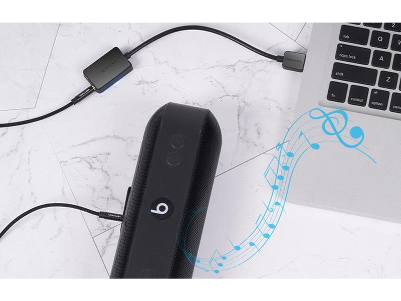 Vention External sound card USB 2.0 2-port 0.15m Black