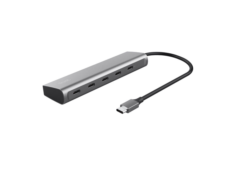 Trust Halyx USB-Hubs - USB 3.1 - 5 - silber