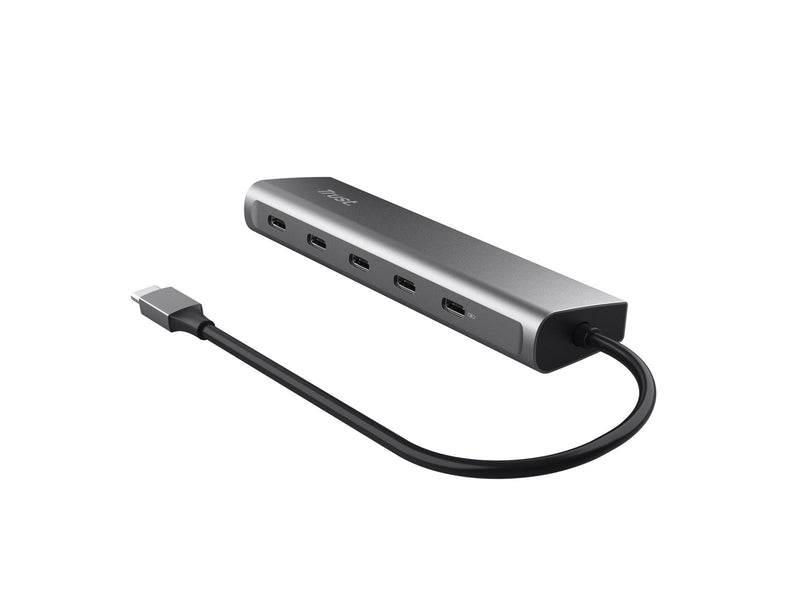 Trust Halyx USB-Hubs - USB 3.1 - 5 - silber