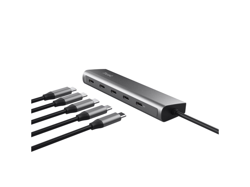 Trust Halyx USB-Hubs - USB 3.1 - 5 - silber