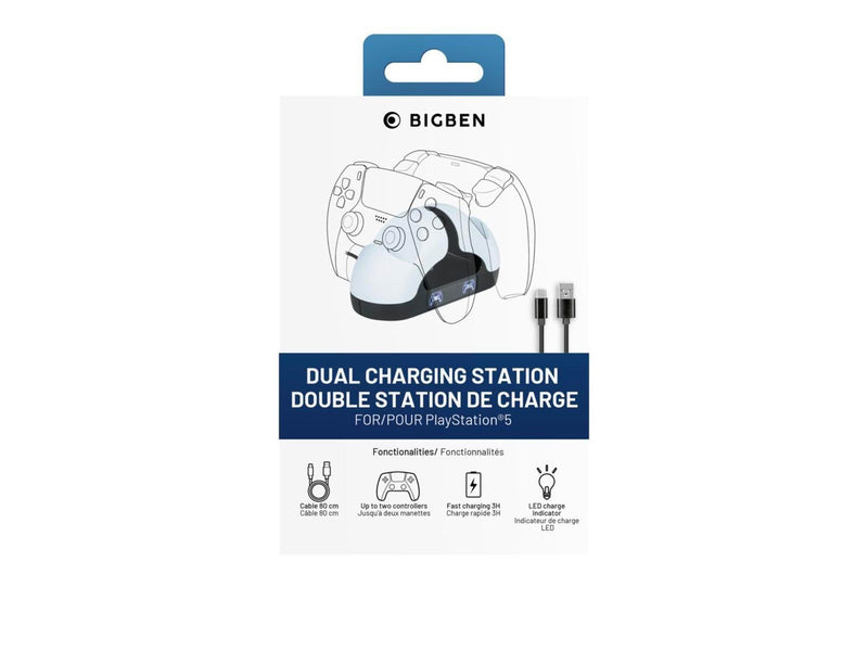 BigBen Interactive Chargning Station for 2 x DualSense Controllers - Wired - Sony PlayStation 5