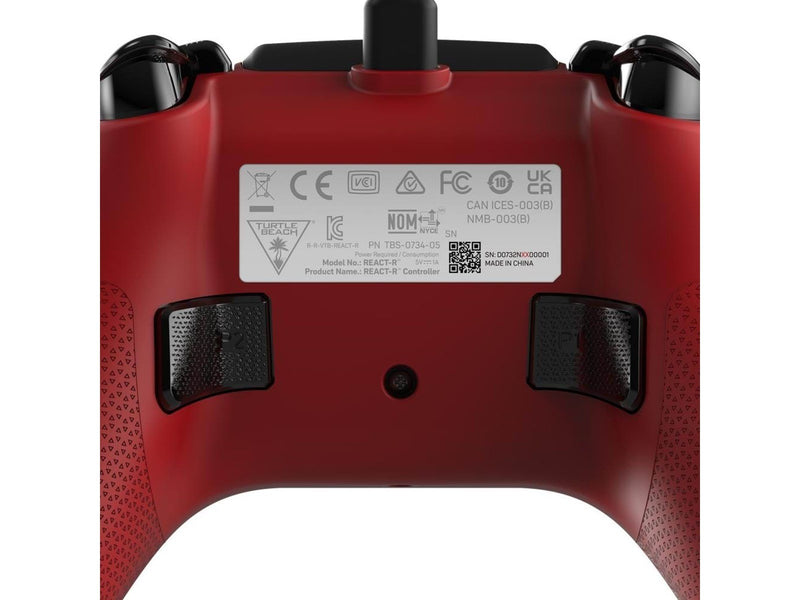 Turtle Beach React-R - Red - Wired Controller - Microsoft Xbox One