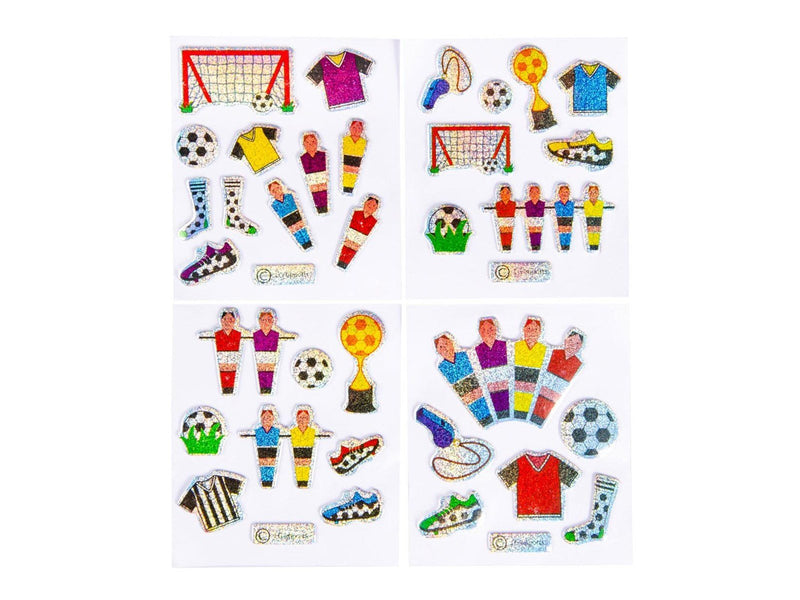 LG-Imports Stickers Football Glittering (Assorted)