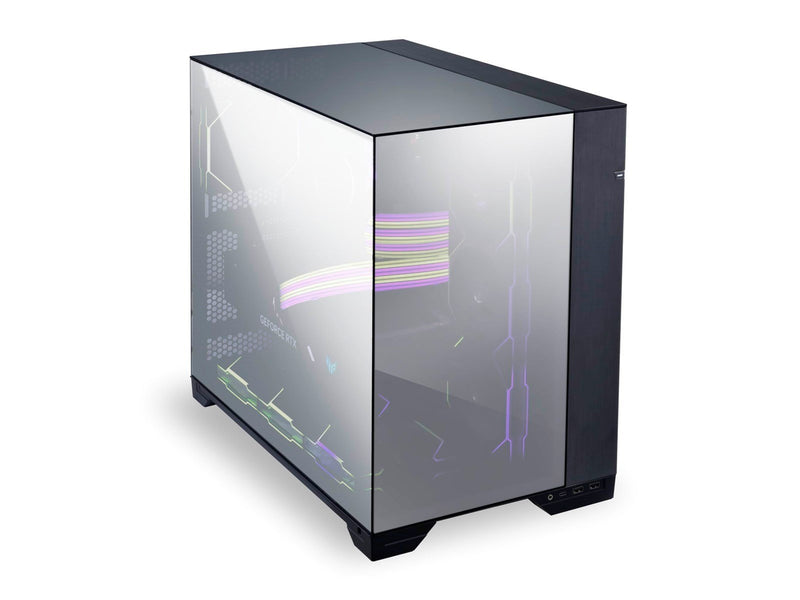 Lian Li O11 Vision - Chrome - Gehäuse - Miditower - Schwarz