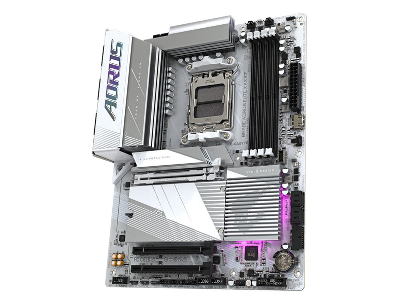 GIGABYTE B650E AORUS ELITE X AX ICE Mainboard - AMD B650E - AMD AM5 socket - DDR5 RAM - ATX