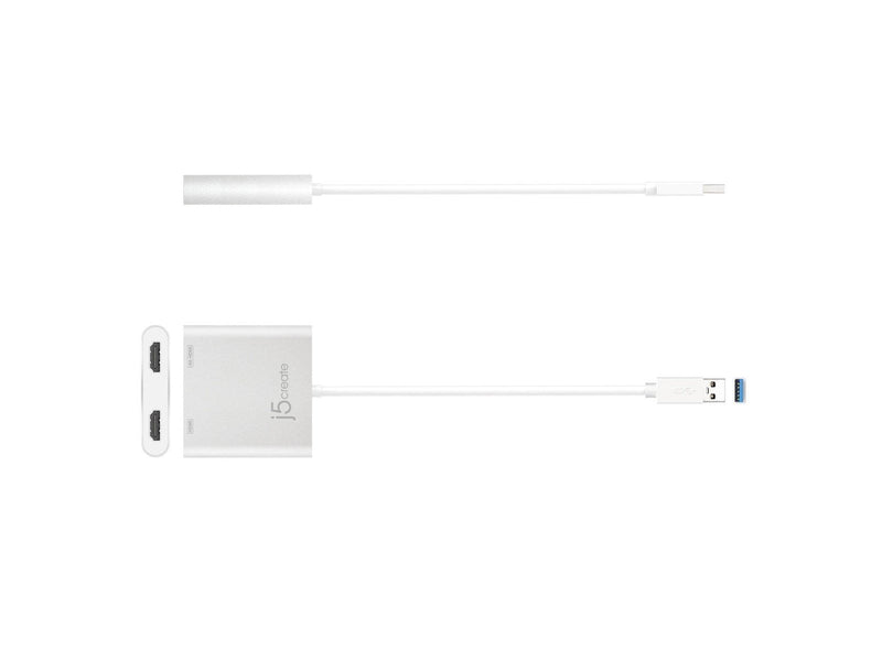 j5create USB 3.0 Type-A to Dual HDMI - 20cm