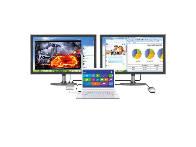 j5create USB 3.0 Type-A to Dual HDMI - 20cm