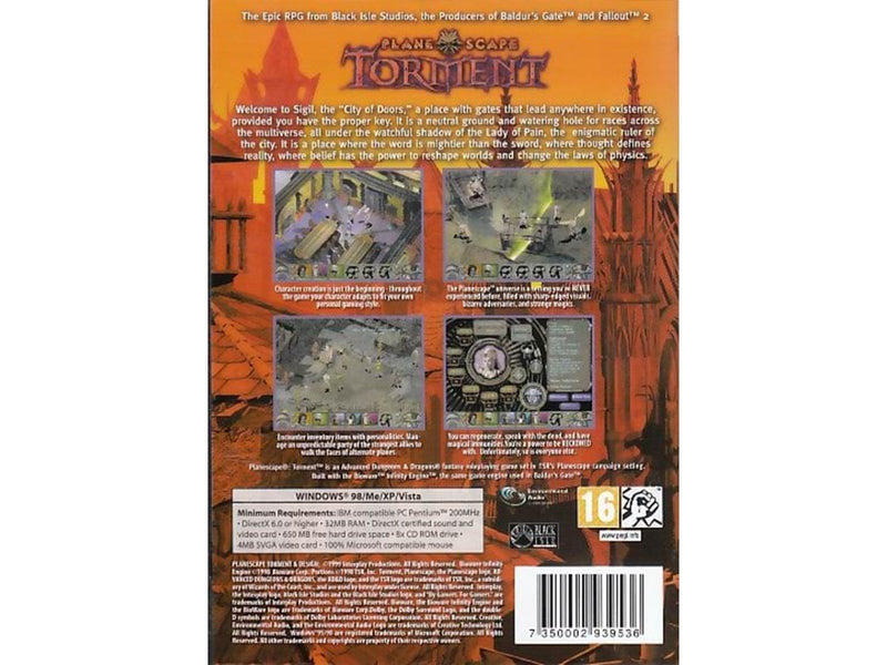 Planescape: Torment - Windows - RPG - PEGI 16