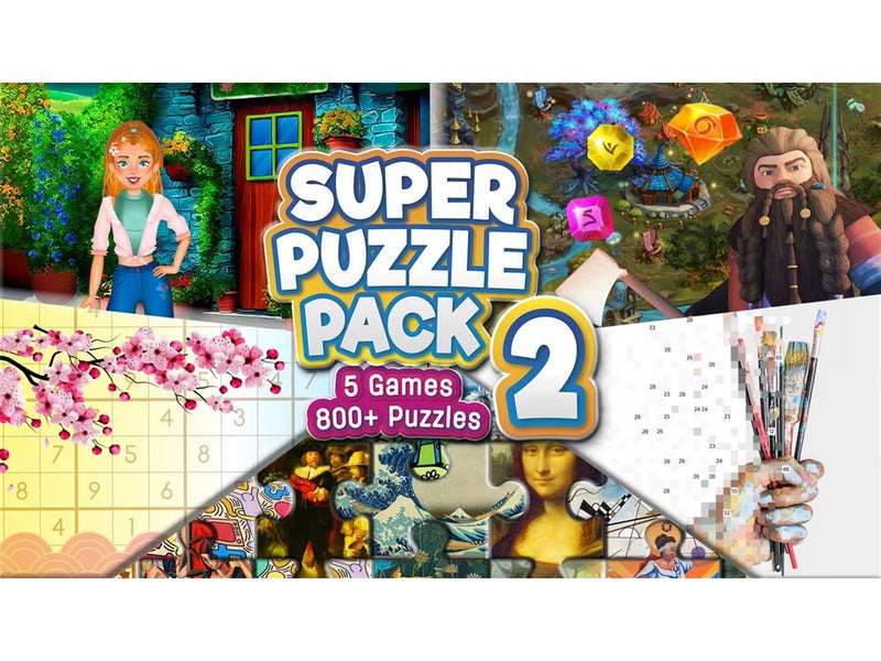 Super Puzzle Pack 2 (Code in a Box) - Nintendo Switch - Puzzle - PEGI 3