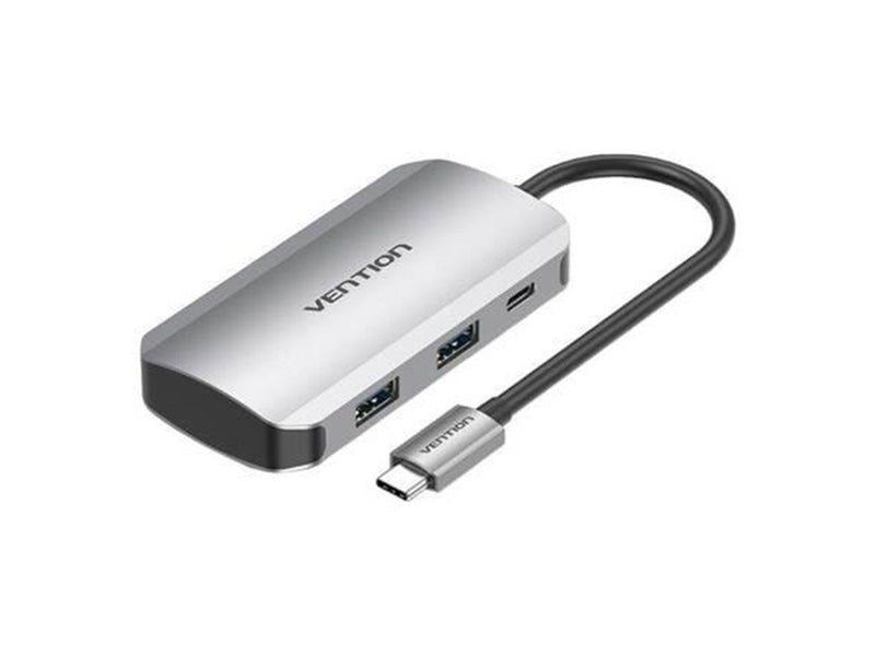 Vention USB-C Docking Station to 4x USB3.0 0.15m Gray