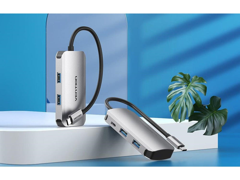 Vention USB-C Docking Station to 4x USB3.0 0.15m Gray
