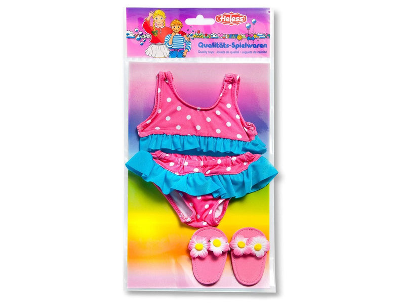 Heless Doll Bikini with Slippers 28-35 cm