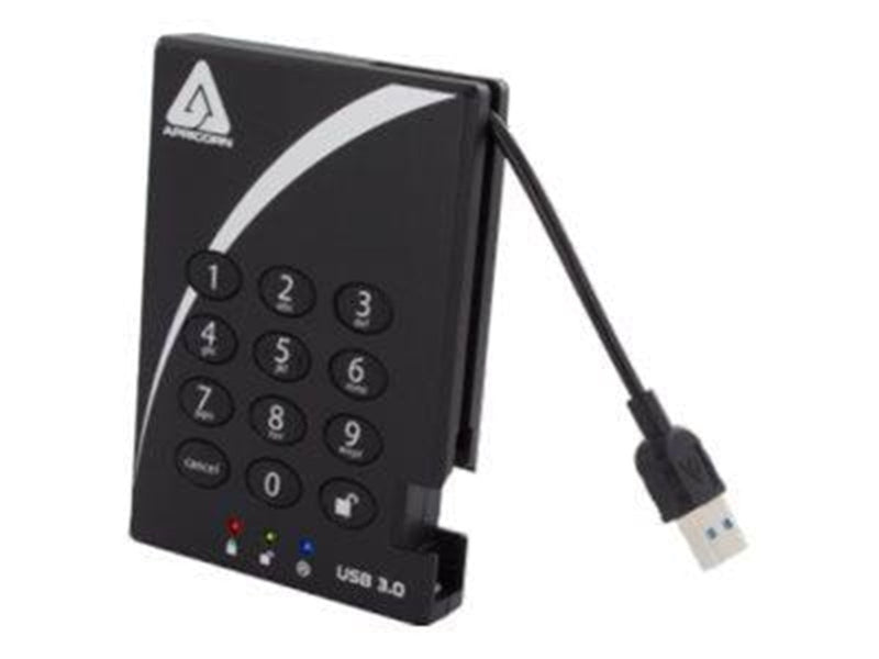 Lenovo Apricorn Aegis Padlock 3.0 - Extern Festplatte - 1TB - Schwarz