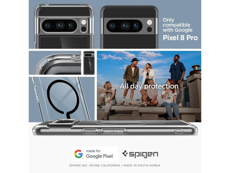 Spigen Ultra Hybrid OneTap Metal Ring MagSafe - black - Google Pixel 8 Pro