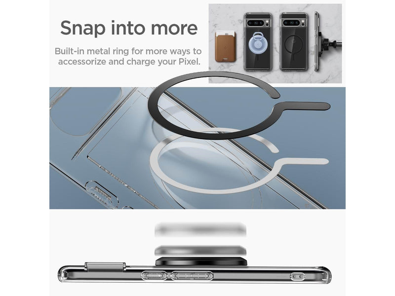 Spigen Ultra Hybrid OneTap Metal Ring MagSafe - black - Google Pixel 8 Pro