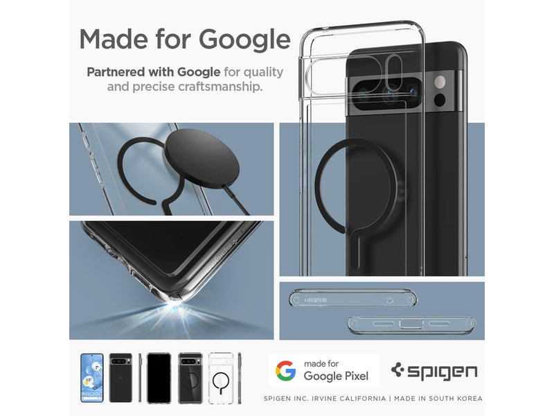 Spigen Ultra Hybrid OneTap Metal Ring MagSafe - black - Google Pixel 8 Pro