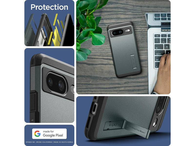 Spigen Tough Armor - abyss green - Google Pixel 8