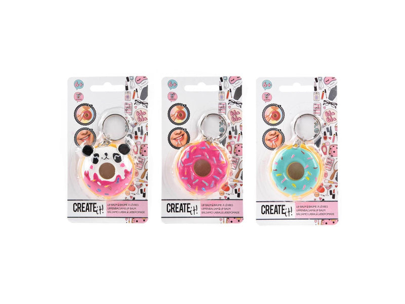CREATE IT! Beauty Keychain Donut with Lip Balm (Assorted)
