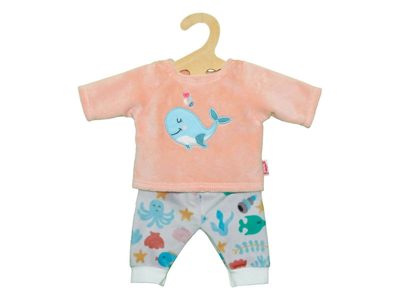 Heless Dolls Fluffy Pajama Pink Whale 28-35 cm