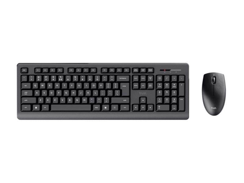 Trust PRIMO - Tastatur & Maus Set - Nordisch - Schwarz
