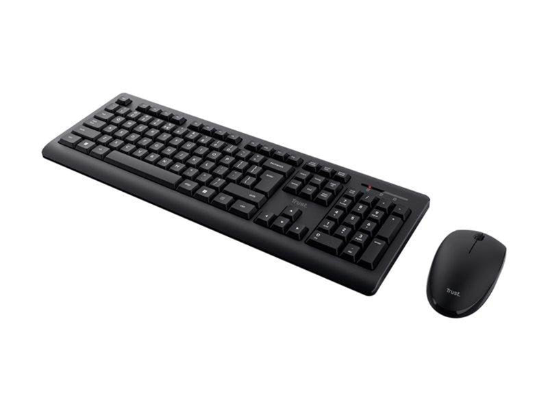 Trust PRIMO - Tastatur & Maus Set - Nordisch - Schwarz