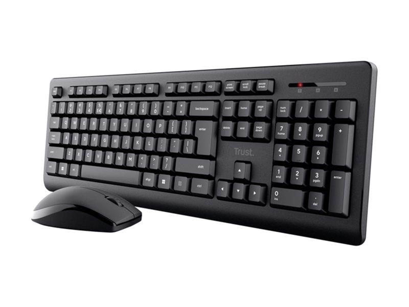 Trust PRIMO - Tastatur & Maus Set - Nordisch - Schwarz