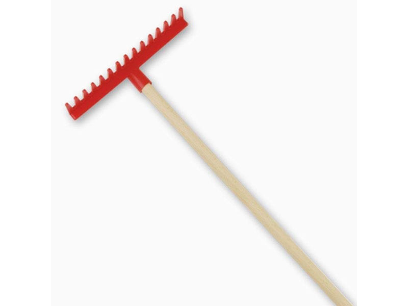 Androni Plastic Rake with Wooden Handle
