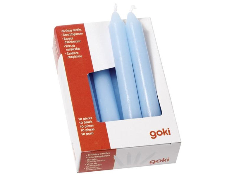 Goki Candles Blue 10 pcs.