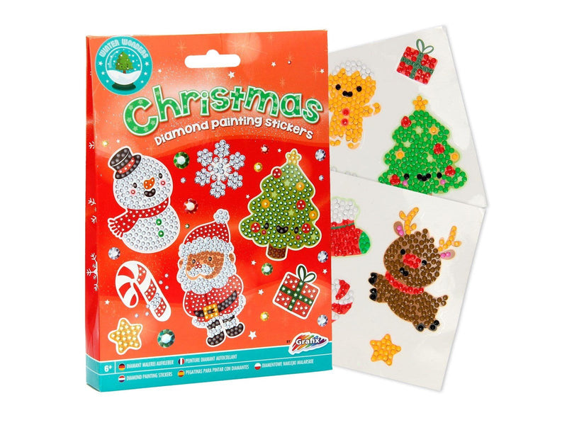 Creative Craft Group XMAS Diamond Painting Stickers 12pcs.