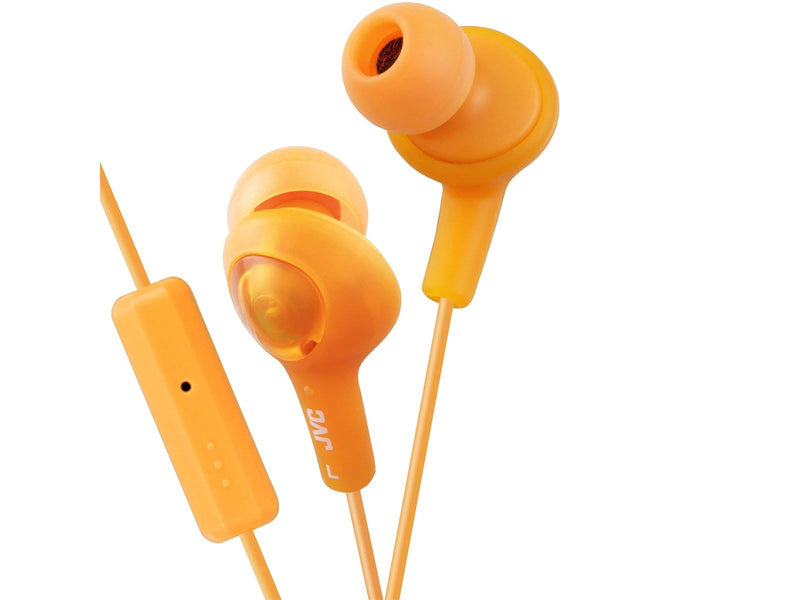 JVC Headphone FR6 Gumy Plus Mic Orange