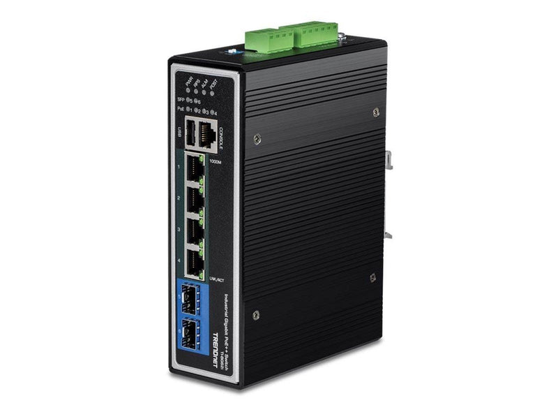 TRENDnet TI-BG62i - switch - industrial - 6 ports - Managed - TAA Compliant