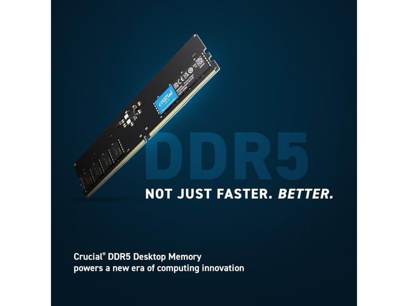 Crucial PRO DDR5-5600 - 48GB - CL46 - Single Channel (1 pcs) - AMD EXPO - Schwarz