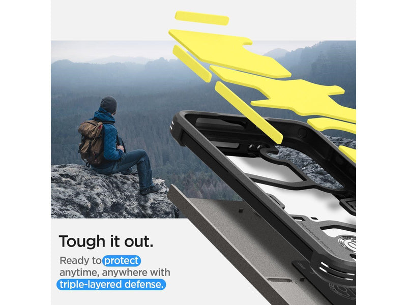 Spigen Tough Armor - gunmetal - Samsung Galaxy S24