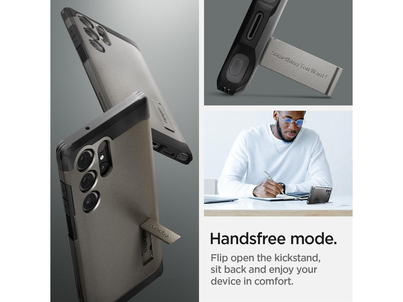 Spigen Tough Armor - gunmetal - Samsung Galaxy S24 Ultra