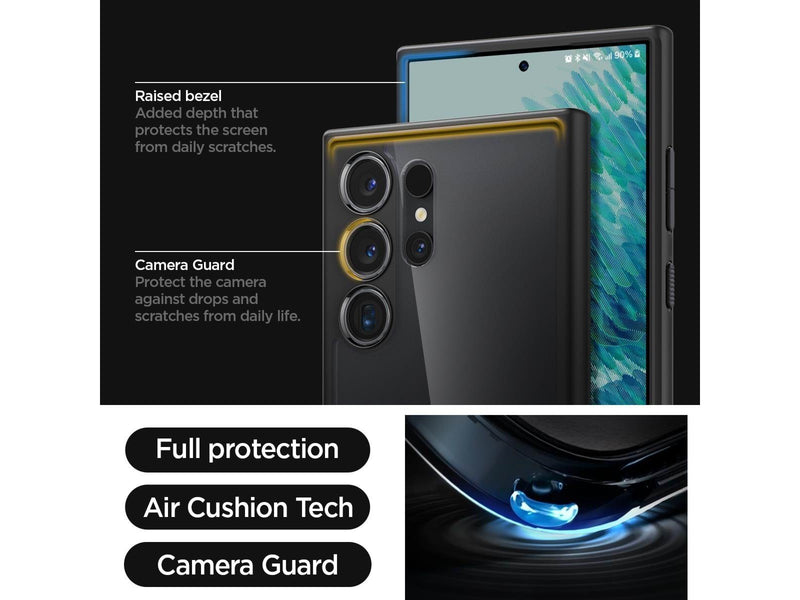 Spigen Ultra Hybrid - frost black - Samsung Galaxy S24 Ultra