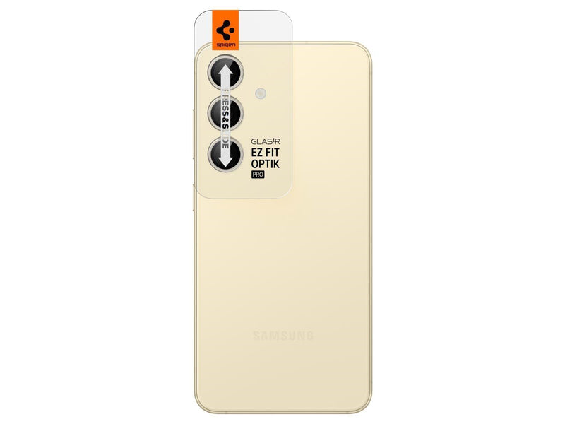 Spigen Glass tR EZ Fit Optik Pro 2 Pack - yellow - Samsung Galaxy S24+